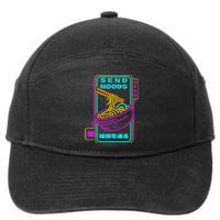 Send Noodle Bowl Funny Ra Noods Anime Japan Neon Glow Tee 7-Panel Snapback Hat