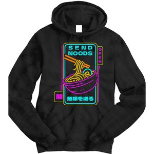 Send Noodle Bowl Funny Ra Noods Anime Japan Neon Glow Tee Tie Dye Hoodie