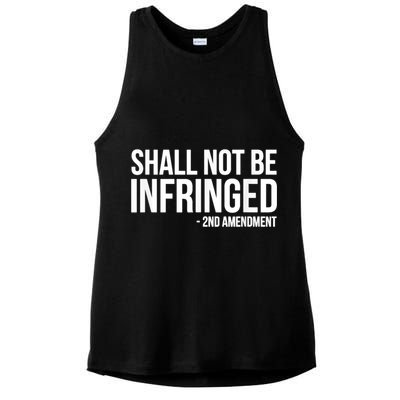 Shall Not Be Infringed 2nd Amendment Rights Ladies PosiCharge Tri-Blend Wicking Tank