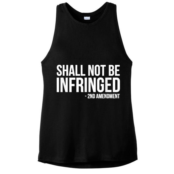 Shall Not Be Infringed 2nd Amendment Rights Ladies PosiCharge Tri-Blend Wicking Tank