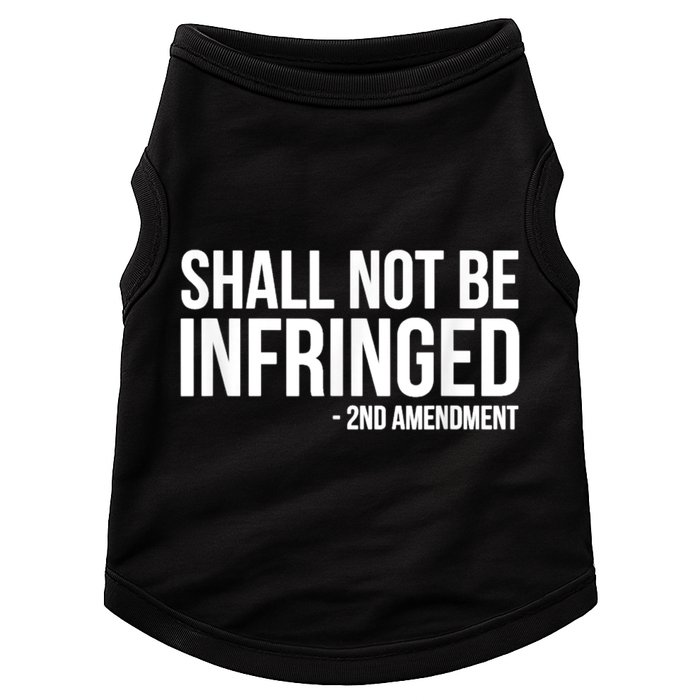 Shall Not Be Infringed 2nd Amendment Rights Doggie Tank