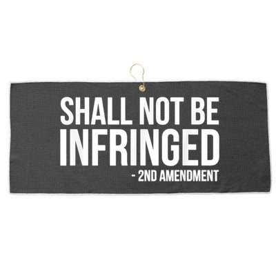 Shall Not Be Infringed 2nd Amendment Rights Large Microfiber Waffle Golf Towel
