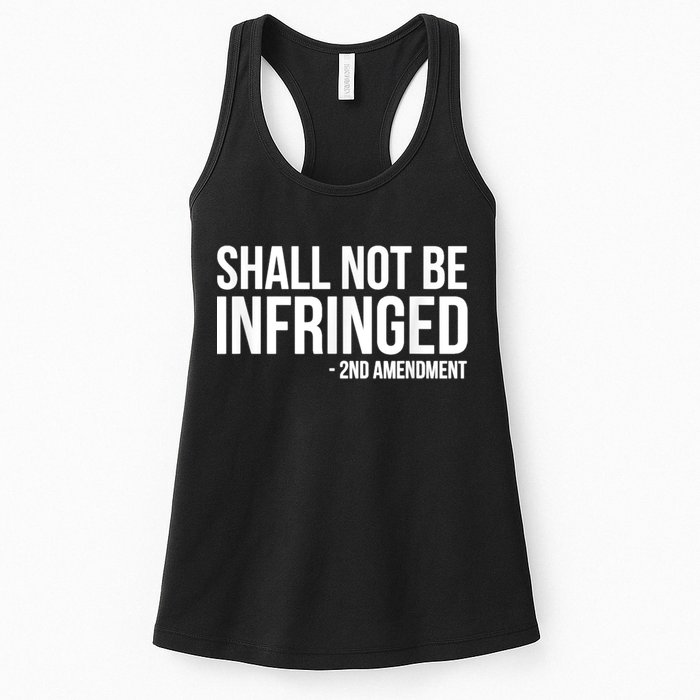 Shall Not Be Infringed 2nd Amendment Rights Womens Tank Top