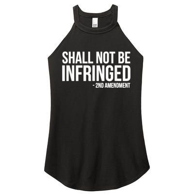 Shall Not Be Infringed 2nd Amendment Rights Women's Perfect Tri Rocker Tank