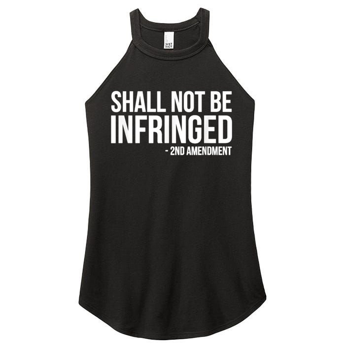Shall Not Be Infringed 2nd Amendment Rights Women's Perfect Tri Rocker Tank