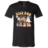 Spooky NICU Boo Crew Costume for Halloween Nurses V-Neck T-Shirt