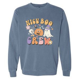 Spooky NICU Boo Crew Costume for Halloween Nurses Garment-Dyed Sweatshirt