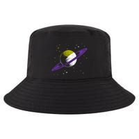Saturn Non Binary Flag Agedner Astronomer Gift Non Binary Gift Cool Comfort Performance Bucket Hat