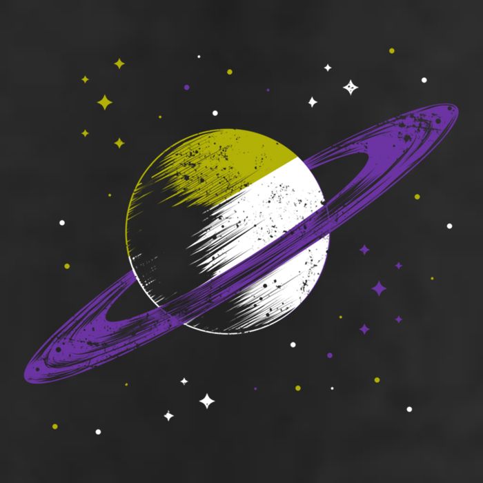 Saturn Non Binary Flag Agedner Astronomer Gift Non Binary Gift Cool Comfort Performance Bucket Hat