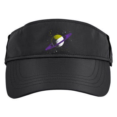 Saturn Non Binary Flag Agedner Astronomer Gift Non Binary Gift Adult Drive Performance Visor