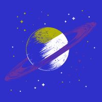 Saturn Non Binary Flag Agedner Astronomer Gift Non Binary Gift Valucap Bio-Washed Visor