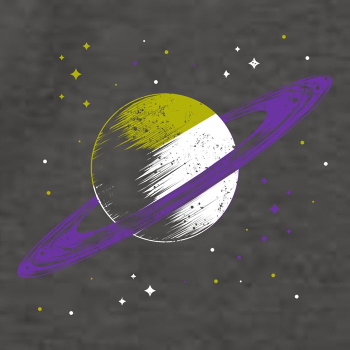 Saturn Non Binary Flag Agedner Astronomer Gift Non Binary Gift Vector Backpack