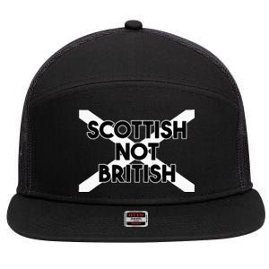 Scottish Not British Scottish Independence 7 Panel Mesh Trucker Snapback Hat