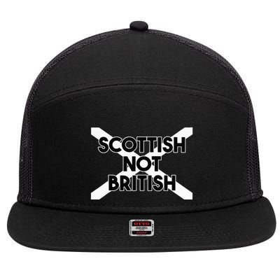 Scottish Not British Scottish Independence 7 Panel Mesh Trucker Snapback Hat