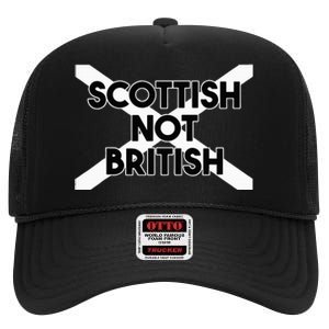 Scottish Not British Scottish Independence High Crown Mesh Back Trucker Hat