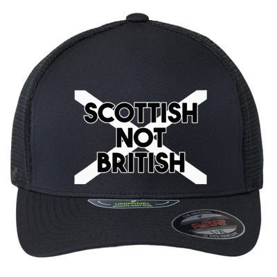 Scottish Not British Scottish Independence Flexfit Unipanel Trucker Cap