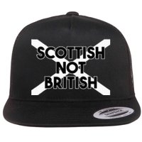 Scottish Not British Scottish Independence Flat Bill Trucker Hat