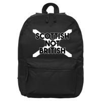 Scottish Not British Scottish Independence 16 in Basic Backpack
