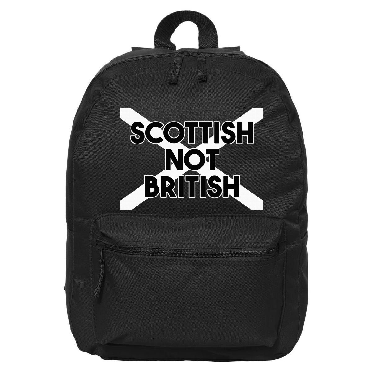 Scottish Not British Scottish Independence 16 in Basic Backpack