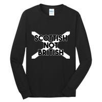 Scottish Not British Scottish Independence Tall Long Sleeve T-Shirt