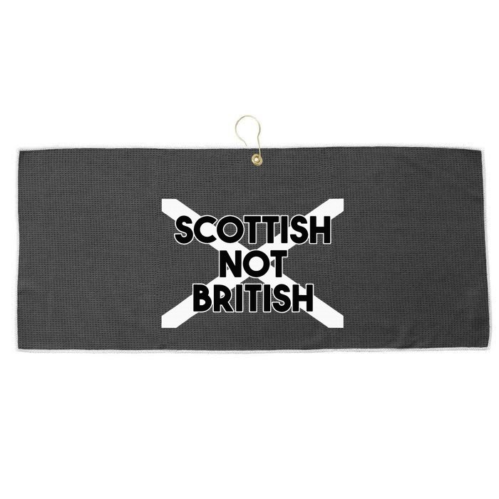 Scottish Not British Scottish Independence Large Microfiber Waffle Golf Towel