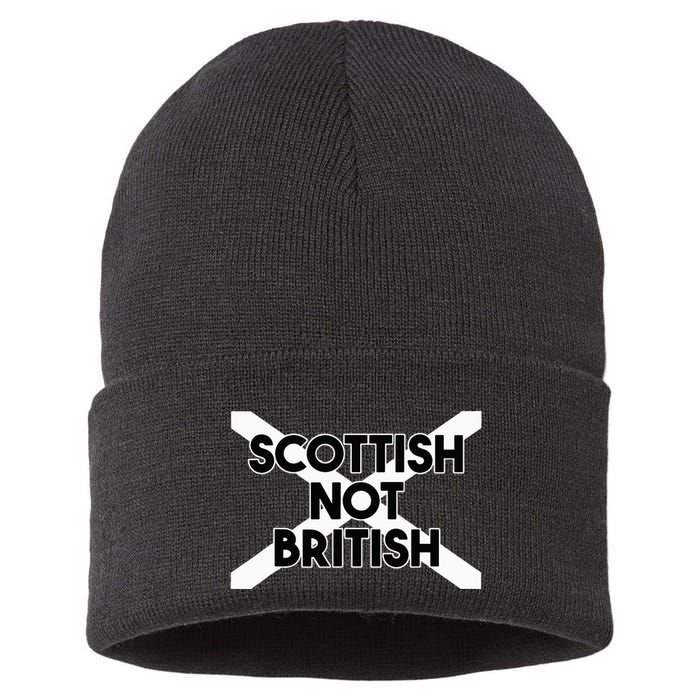 Scottish Not British Scottish Independence Sustainable Knit Beanie