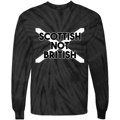 Scottish Not British Scottish Independence Tie-Dye Long Sleeve Shirt