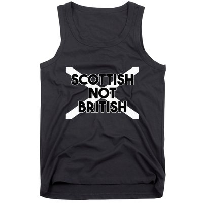 Scottish Not British Scottish Independence Tank Top