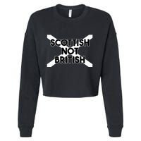 Scottish Not British Scottish Independence Cropped Pullover Crew