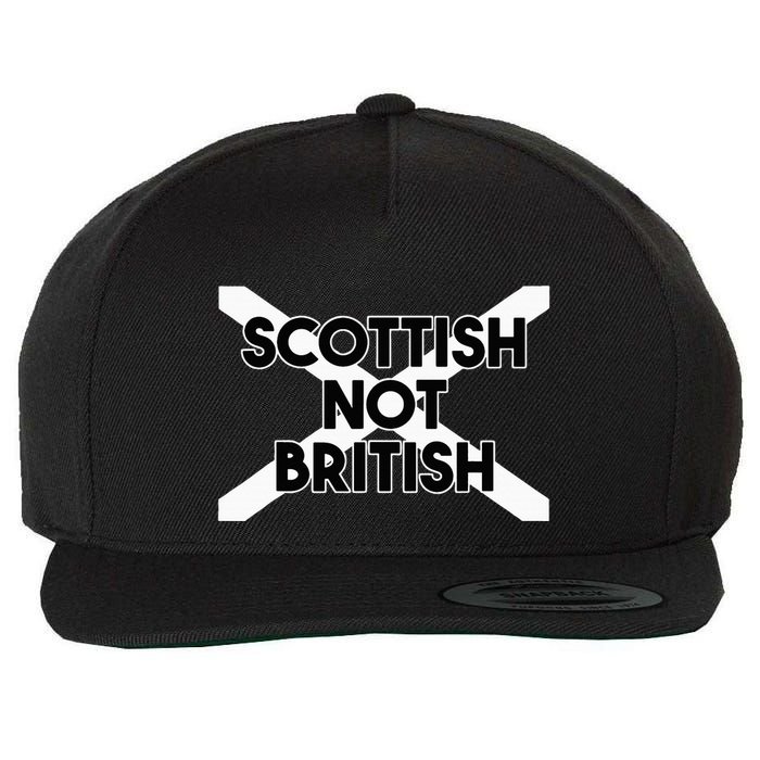 Scottish Not British Scottish Independence Wool Snapback Cap