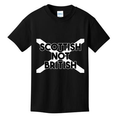 Scottish Not British Scottish Independence Kids T-Shirt