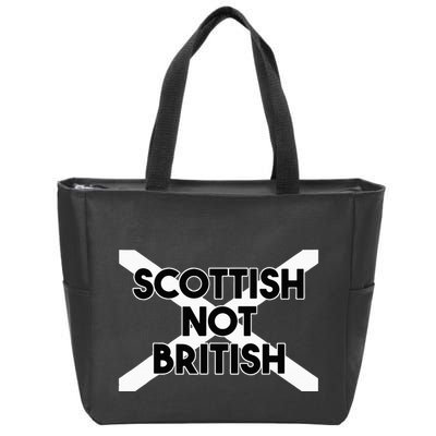 Scottish Not British Scottish Independence Zip Tote Bag