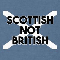 Scottish Not British Scottish Independence Garment-Dyed Sweatshirt