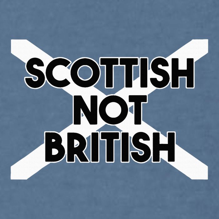 Scottish Not British Scottish Independence Garment-Dyed Sweatshirt