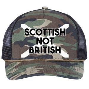 Scottish Not British Scottish Independence Retro Rope Trucker Hat Cap