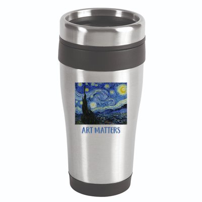Starry Night By Vincent Van Gogh Art Matters 16oz Travel Tumbler