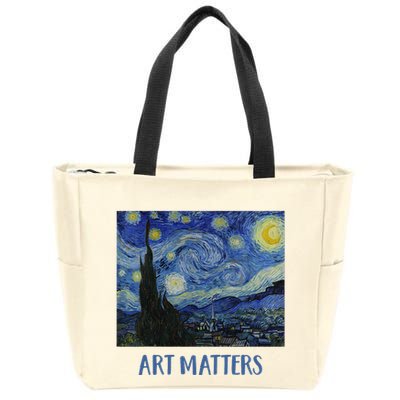 Starry Night By Vincent Van Gogh Art Matters Zip Tote Bag