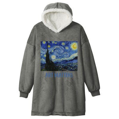 Starry Night By Vincent Van Gogh Art Matters Hooded Wearable Blanket