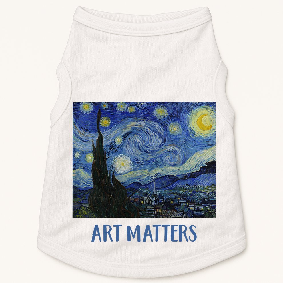 Starry Night By Vincent Van Gogh Art Matters Doggie Tank