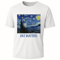 Starry Night By Vincent Van Gogh Art Matters Cooling Performance Crew T-Shirt