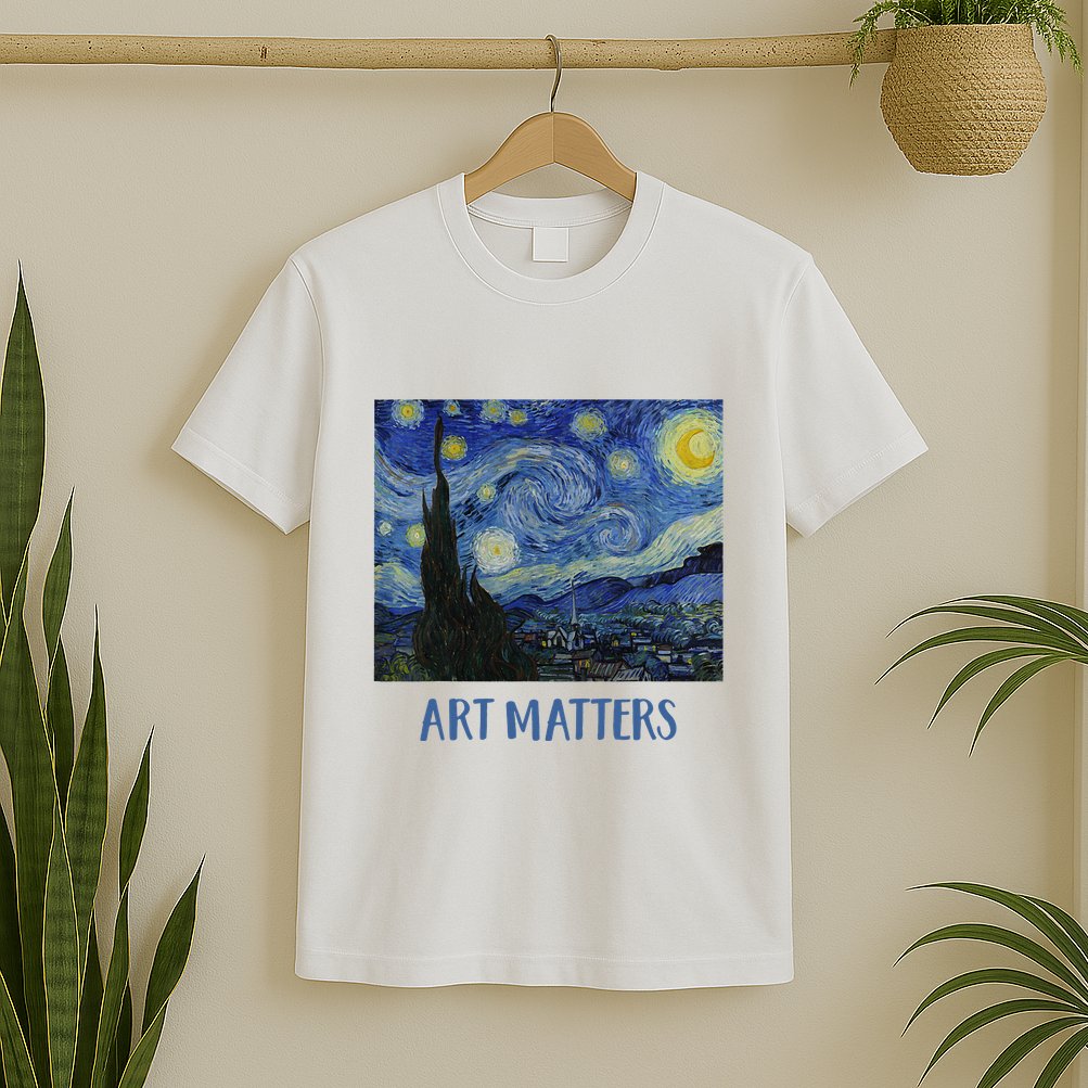 Starry Night By Vincent Van Gogh Art Matters T-Shirt