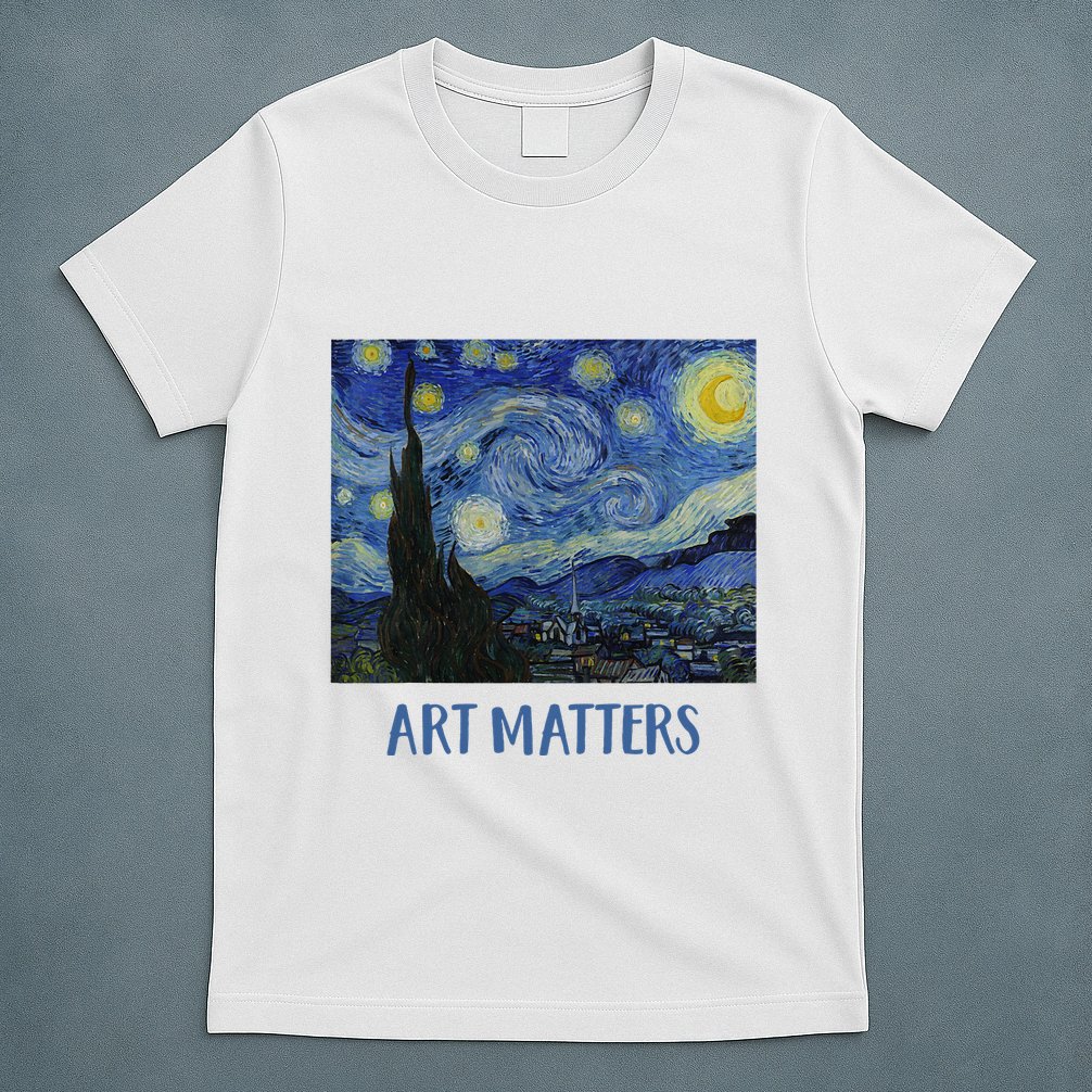 Starry Night By Vincent Van Gogh Art Matters T-Shirt