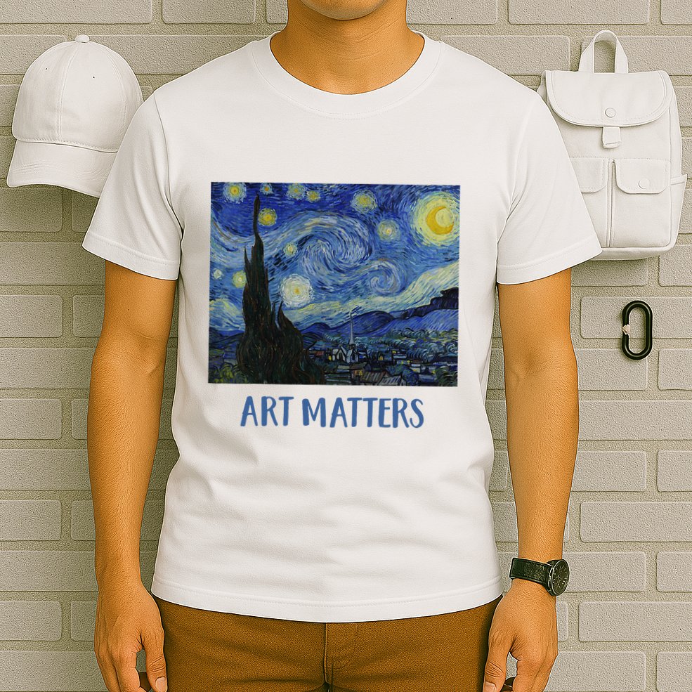 Starry Night By Vincent Van Gogh Art Matters T-Shirt