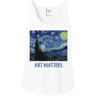 Starry Night By Vincent Van Gogh Art Matters Ladies Essential Tank