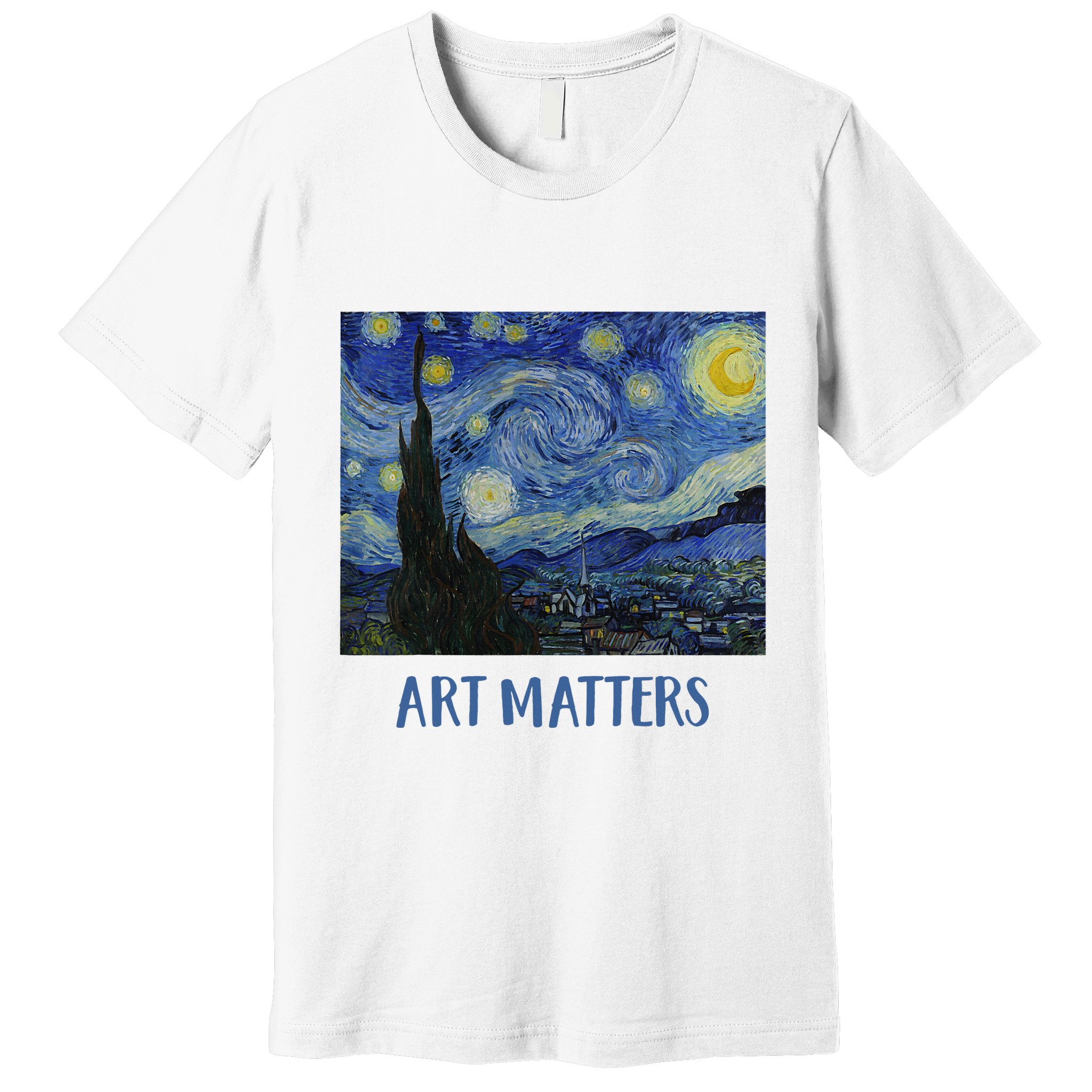 Starry Night By Vincent Van Gogh Art Matters Premium T-Shirt