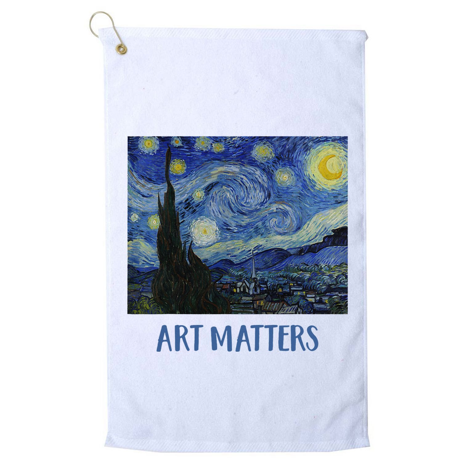 Starry Night By Vincent Van Gogh Art Matters Golf Towel