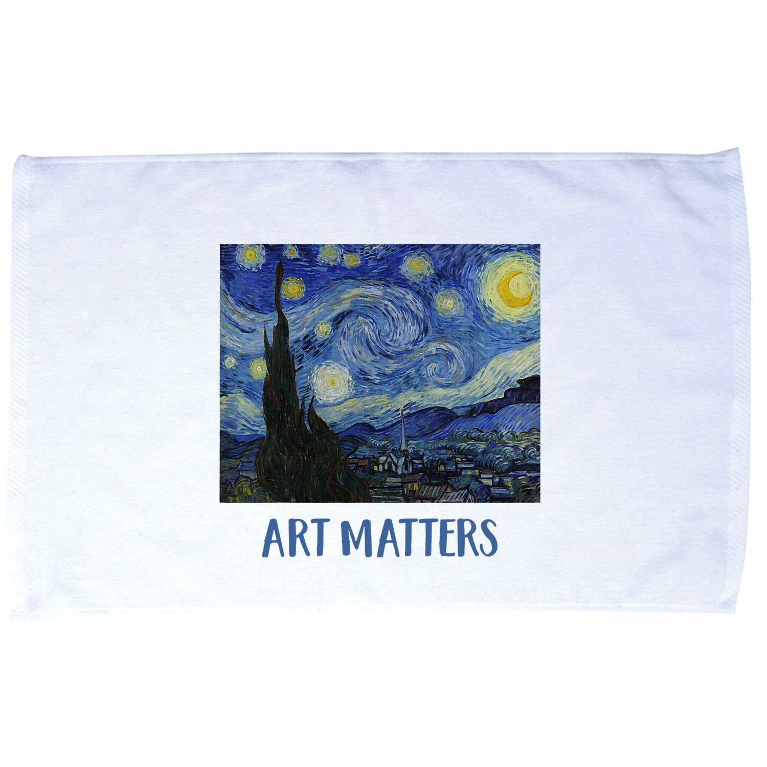 Starry Night By Vincent Van Gogh Art Matters Microfiber Hand Towel