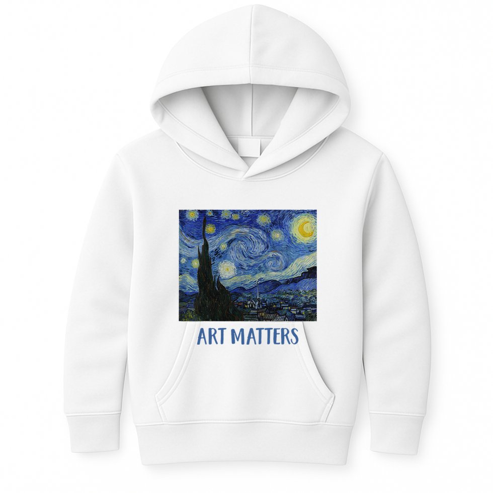 Starry Night By Vincent Van Gogh Art Matters Kids Hoodie