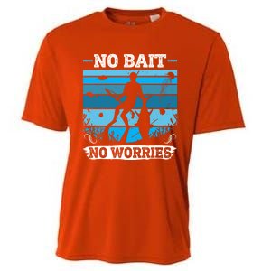 Spearfishing No Bait No Problem Dive Fish Hunt Spear Fishes Gift Cooling Performance Crew T-Shirt