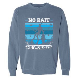 Spearfishing No Bait No Problem Dive Fish Hunt Spear Fishes Gift Garment-Dyed Sweatshirt